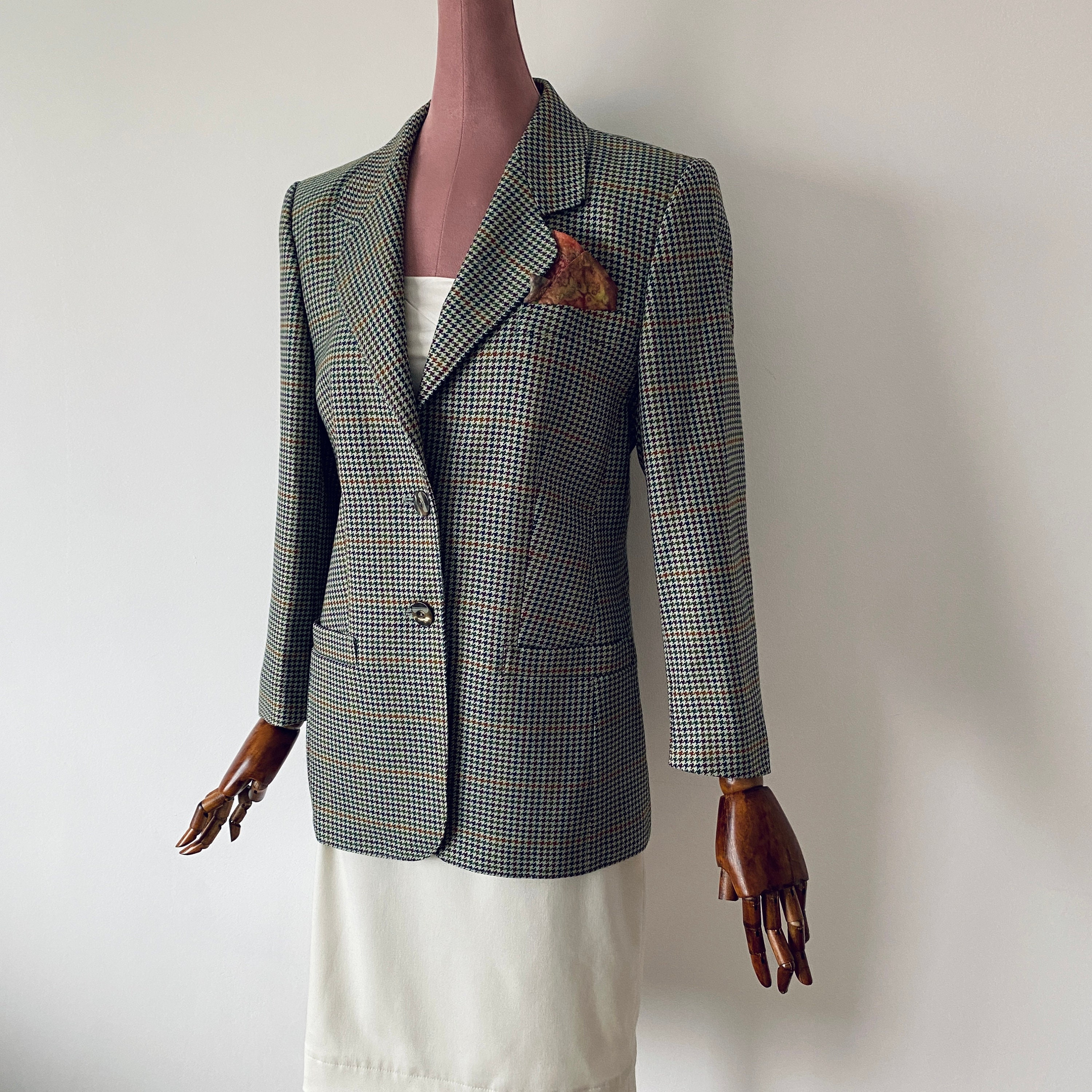 Vintage Women Wool Blazer / Made in England Etsy UK