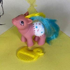 EU Exclusive Baby Starburst | HTF MLP G1 | My Little Pony | 80s Hasbro Pony | Nirvana Pony | Generation 1 Pony | Fancy Pants Baby Pony