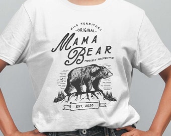 Custom Mama Bear T-Shirt: Personalized Mom Gift