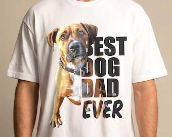 Custom Dog Dad Shirt Personalized Fathers Day Gift for Dog Dad Best Dog Dad Ever Tee Gift for Him Dog Lover Birthday