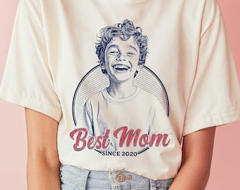 Camiseta personalizada con foto para mamá: regalo personalizado para el Día de la Madre