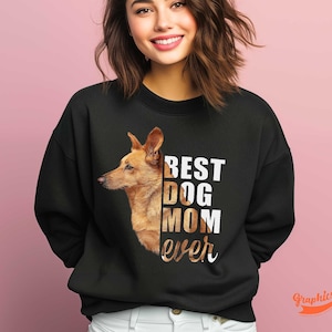 Sweatshirt op maat hond moeder: gepersonaliseerd fotocadeau huisdier