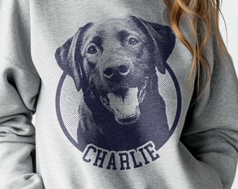 custom dog person and pet sweatshirt, personalized gifted dog-gift