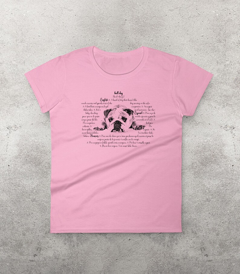 Bulldog T Shirt for Women Bulldog Mom Shirt Dog Mom Shirt Etsy