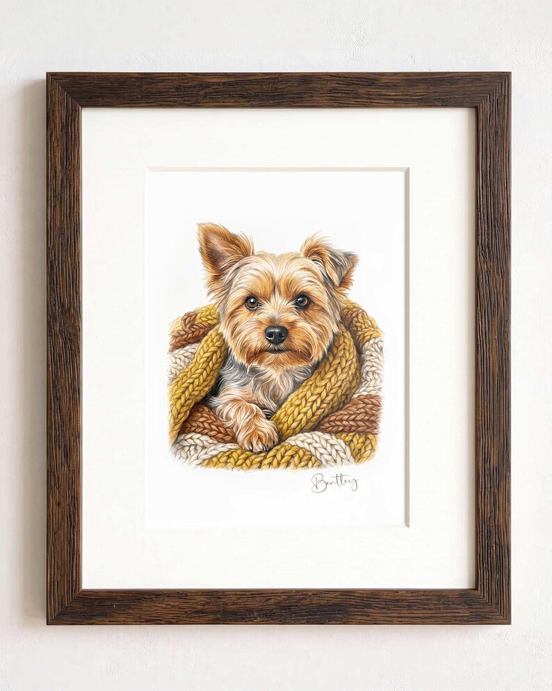 Custom Fall Printable Art Pet Portrait From Photo, Pencil Sketch Drawing (Digital Download)