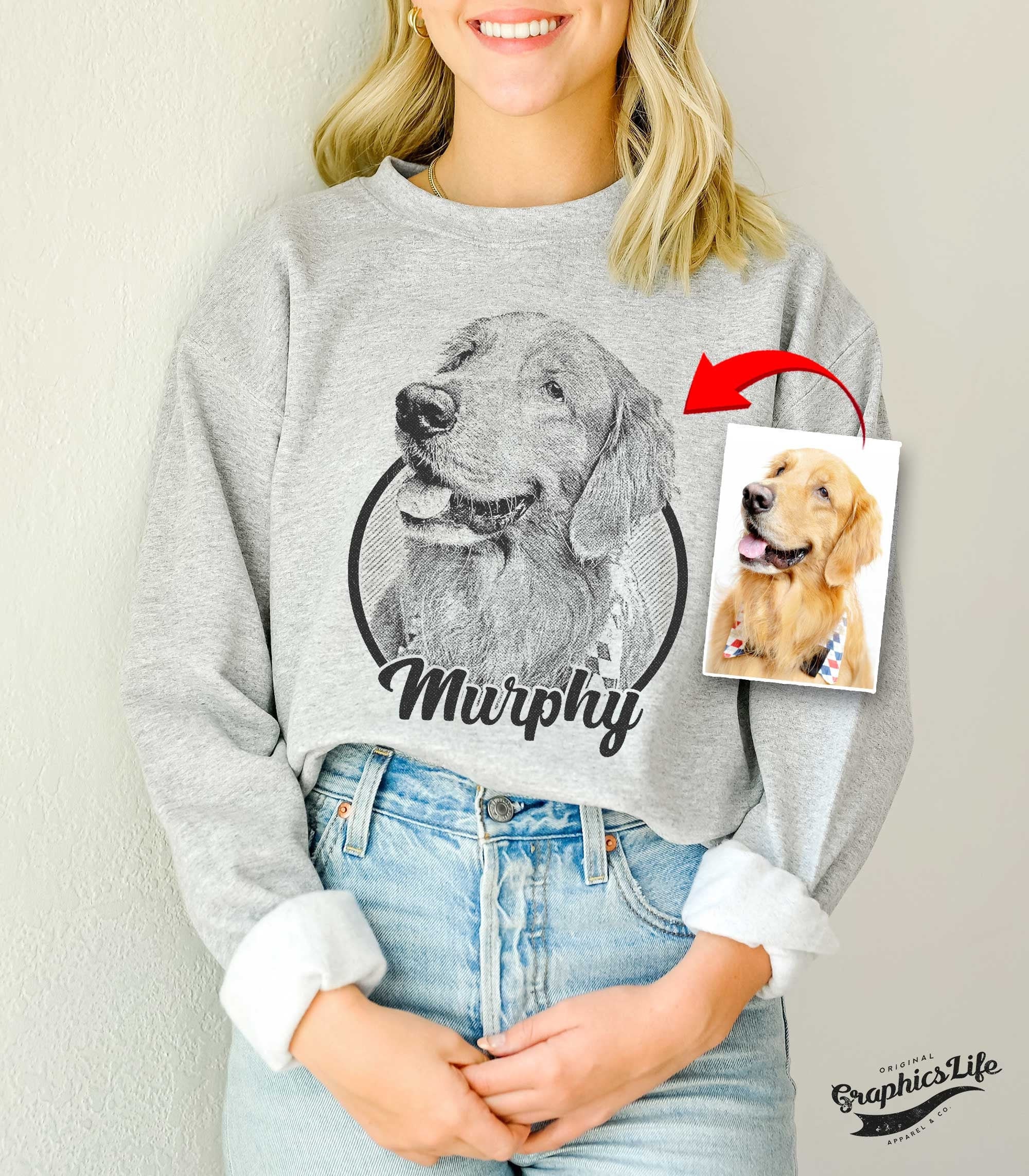 Dog lover sweatshirt custom sweatshirt dog sweater pet Etsy