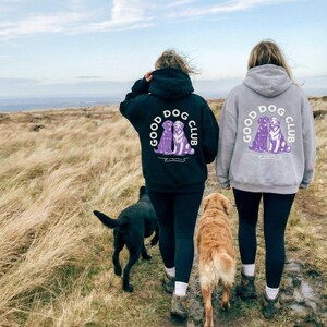 Anpassad hundnamnhoodie, Good Dog Club-tröja, hundmammapresent bild 13