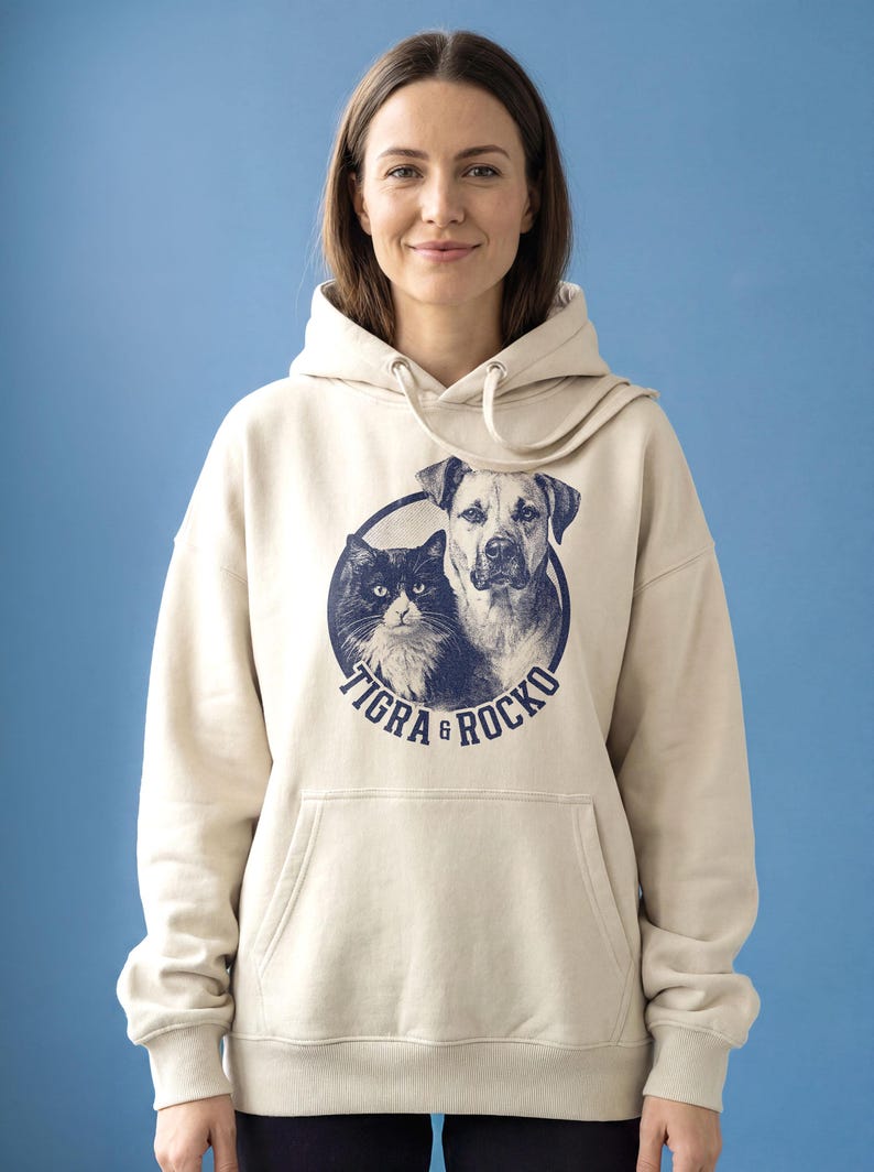 Custom Pet Portrait Hoodie