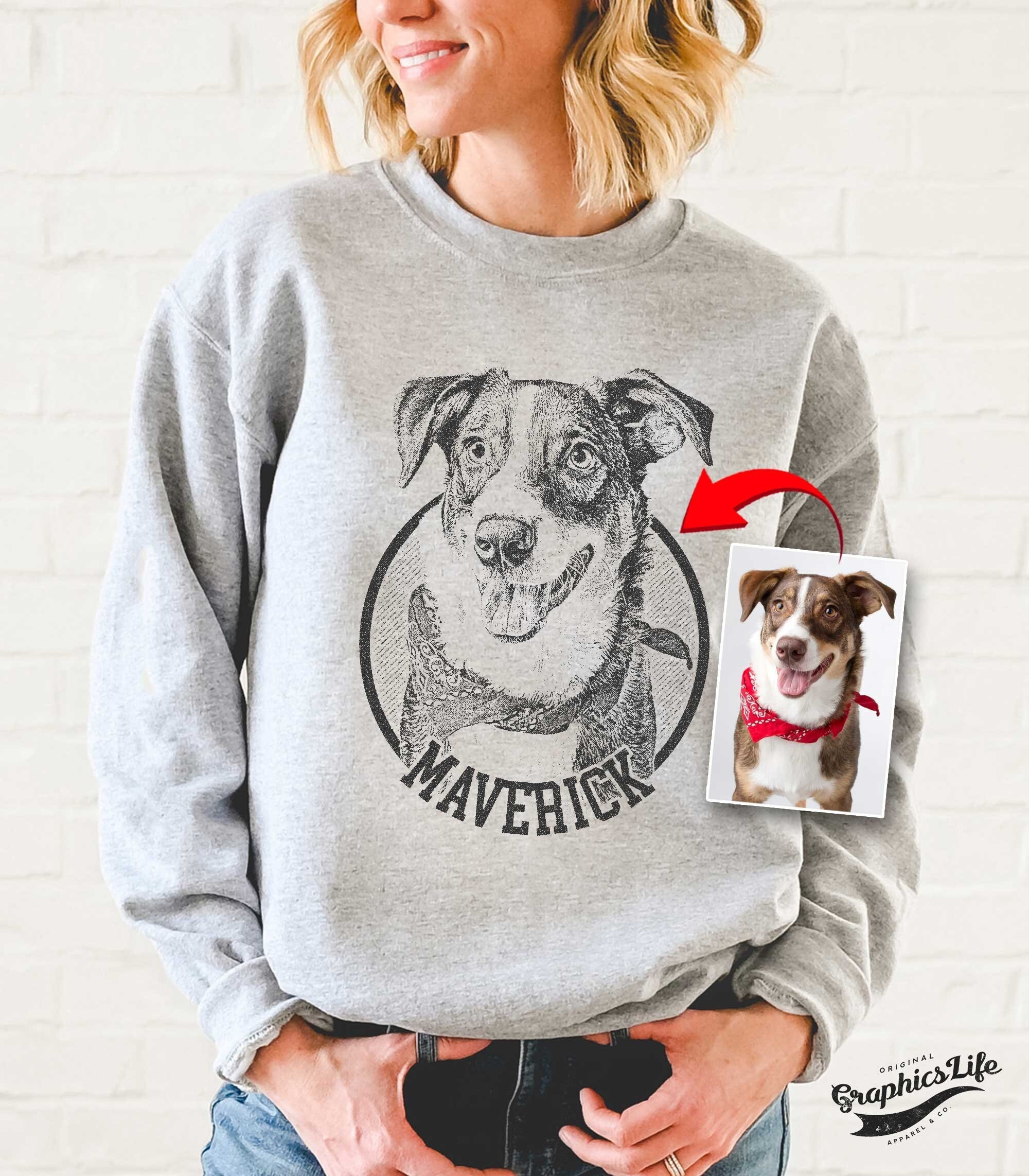 Dog lover sweatshirt custom sweatshirt dog sweater pet Etsy