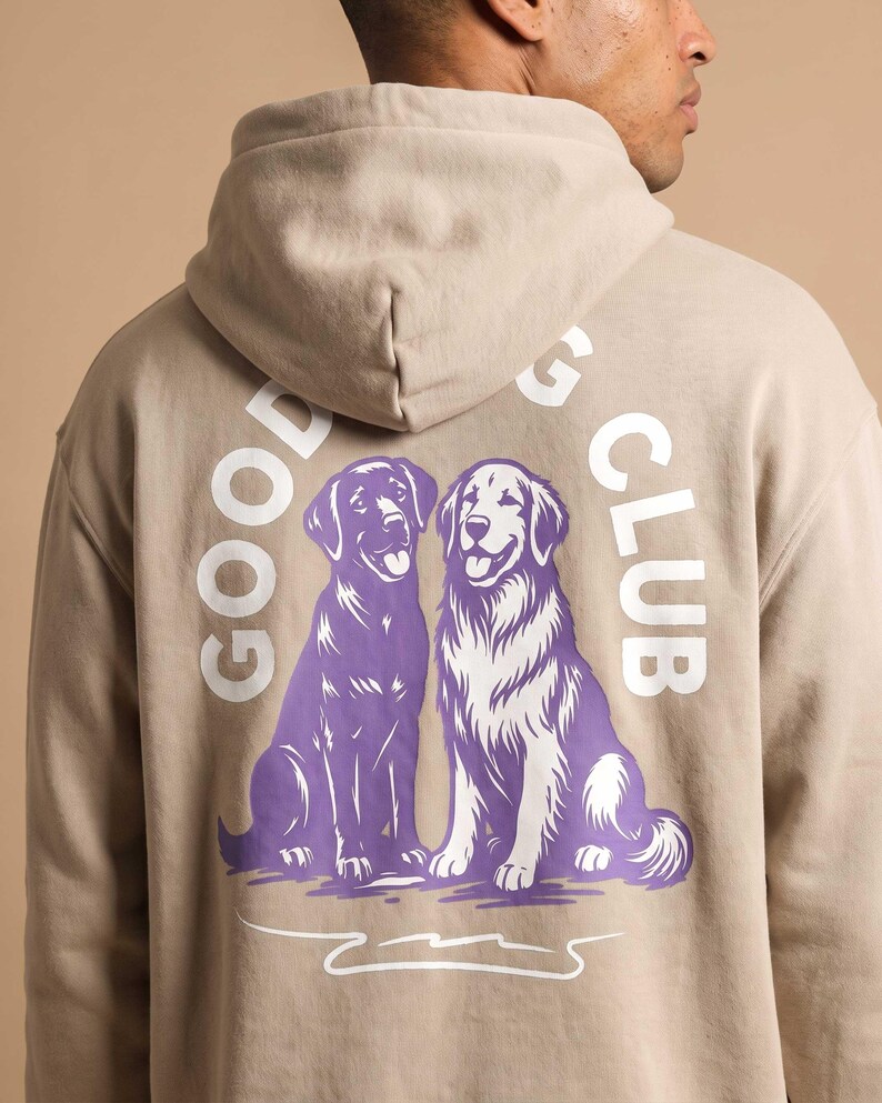 Anpassad hundnamnhoodie, Good Dog Club-tröja, hundmammapresent bild 10
