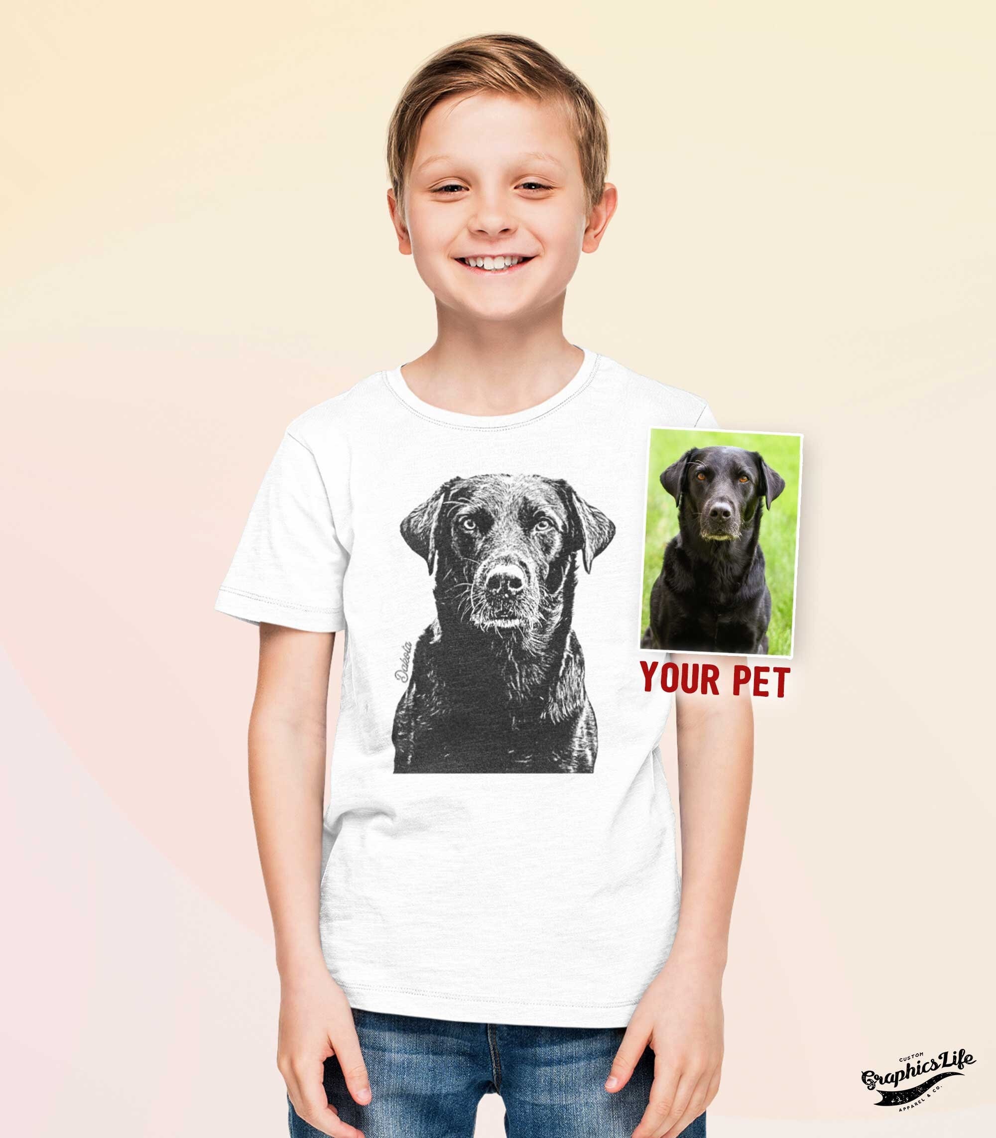 Kids Dog Shirt Custom Toddler Shirt Dog Face Shirt Dog Etsy Israel