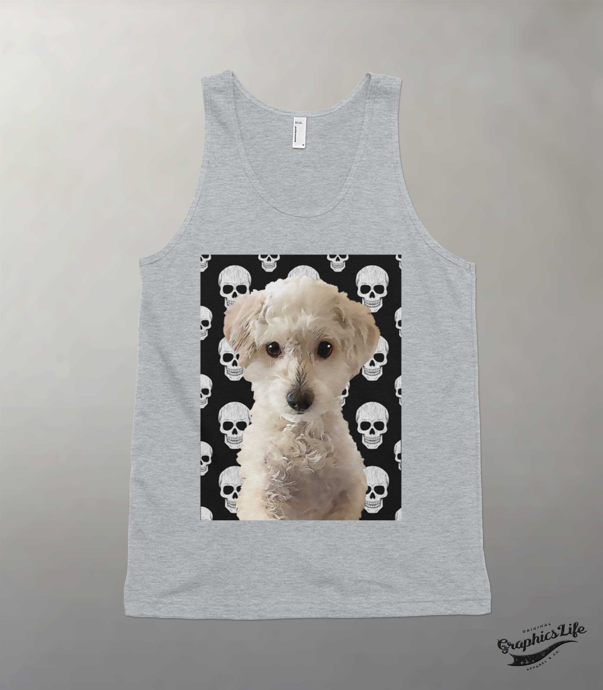 Dog face shirt dog print shirt custom tank custom dog | Etsy