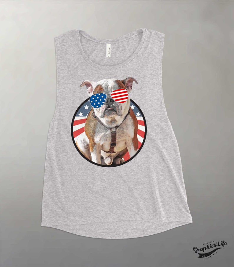 dog lover shirt dog mom shirt 4th july dog tank CUSTOM fourth of july tank top