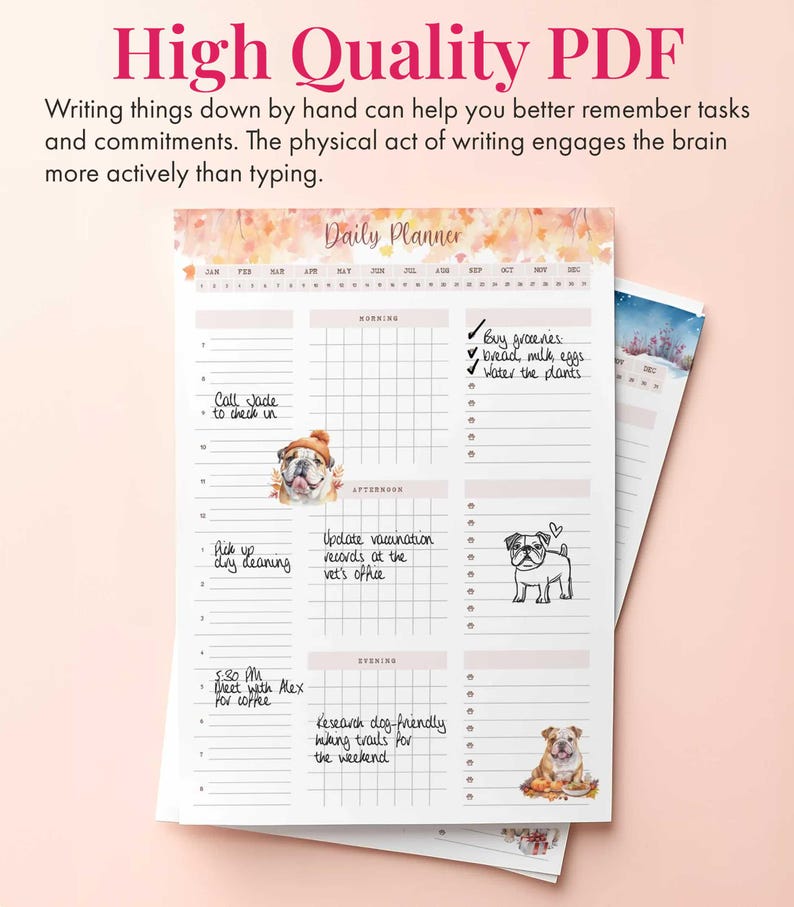 Bulldog Daily Planner Bundle