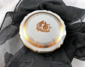 Limoges Round Porcelain Trinket Box