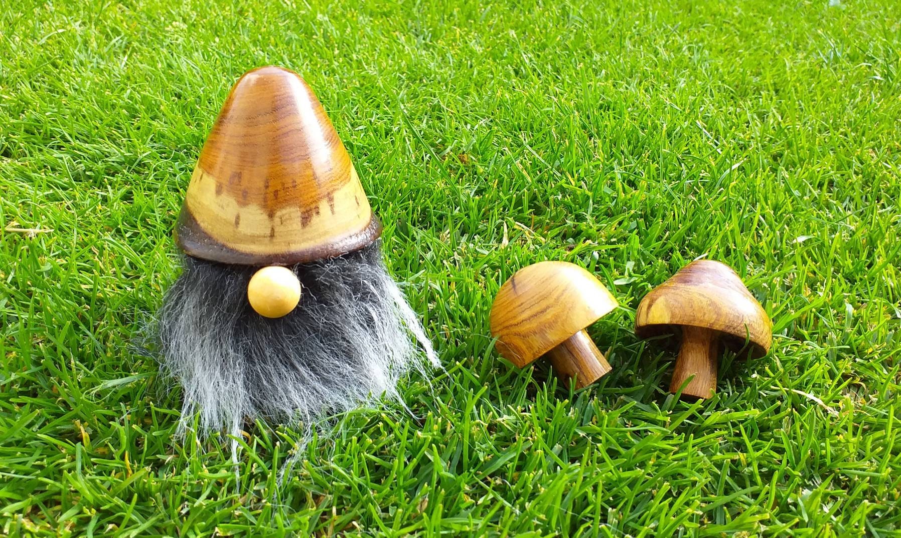 Handmade Gnome Gonk Nordic Wooden Garden Ornament turned yew Etsy