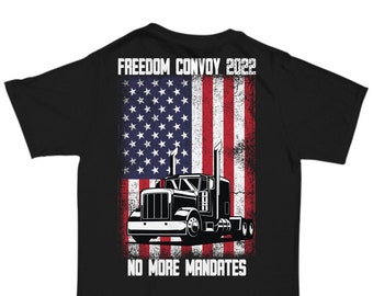 Freedom Convoy 2022 Shirt, California to DC Convoy Shirt, Support our Truckers Shirt, US Convoy 2022, American Convoy Shirt
