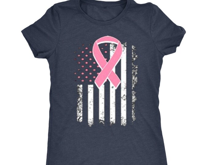 Breast Cancer Awareness Shirt In October We Wear Pink T Shirt Women's Cancer Awareness Month Shirt - Next Level Womens Triblend