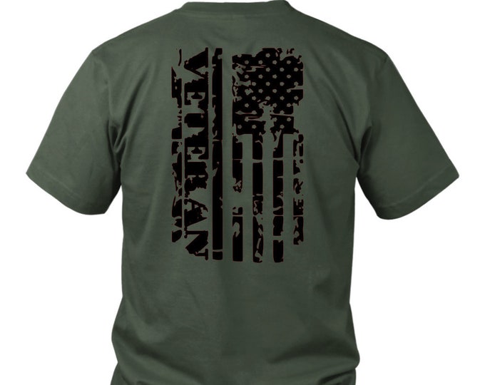 Veteran Distressed Flag Shirt Gift Shirt for Veterans Military Retirement Shirt Distressed Flag Gift T Shirt - District Unisex Shirt