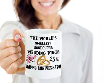 Custom Wedding Anniversary Mug for Family and Friends/ Personalized Anniversary Mug for Husband and Wife