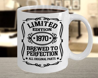 Custom Birth Year Mug/ Limited Edition Brewed To Perfection Mug/ Birthday Gift Mug/ Limited Edition Gift Mug/ Personalized Birth Year Mug