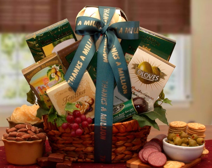 Thank You Gift Baskets A Gourmet Thank You Gift Basket Appreciation Gift Corporate Gifts Gifts for Clients