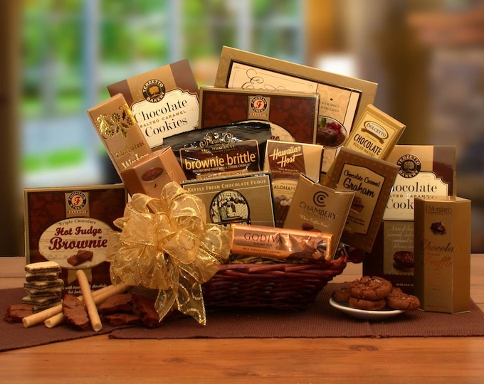 Gourmet Gift Baskets A Gift of Chocolate Gift Basket Holiday Gift Baskets Corporate Gifts New Homeowner Gifts