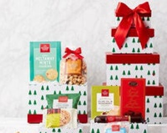 Christmas Gift Baskets, OH CHRISTMAS TREE: Holiday Gift Tower, Housewarming Gifts Hostess Gifts Corporate Gifts
