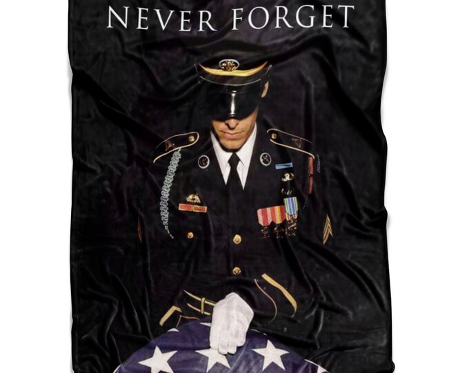 September 11th Never Forget Fleece Blanket