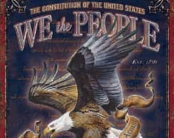 Patriotic Tin Sign/ Tin Sign We The People/ 2nd Amendment Tin Sign/ Made In The USA Tin Sign/ Man Cave Tin Sign/ Tin Sign For Gift/ Merica
