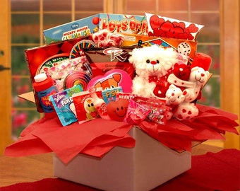 Valentine's Day Gift Baskets My Little Sweethearts Valentine Care Package Valentines Gifts for Friends