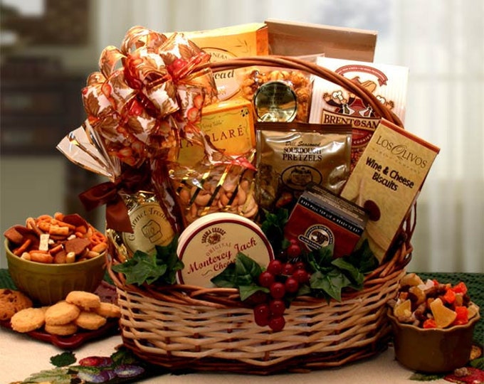 Gourmet Gift Baskets Bountiful Favorites Gourmet Gift Basket Holiday Gift Baskets Corporate Gifts New Homeowner Gifts