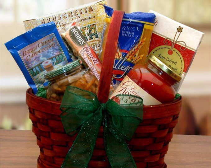 Gourmet Gift Baskets Mini Italian Dinner For Two Gift Basket Holiday Gift Baskets Corporate Gifts New Homeowner Gifts