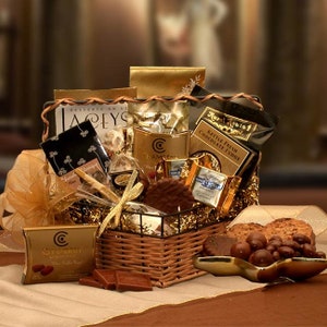 Gourmet Gift Baskets Chocolate Treasures Gift Basket Holiday Gift Baskets Corporate Gifts New Homeowner Gifts