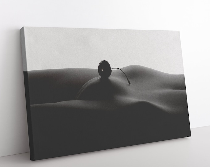 Nude Canvas Art, Woman Erotic Wall Art, Sexy Body Decor, Erotic Art Nudity, Modern Home Artwork, Nude Woman Bodyscape, nude woman canvas art