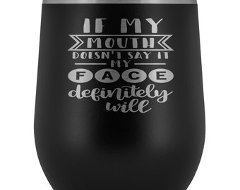 Funny Quotes Wine Tumbler Stainless Steel Stemless Wine Tumbler With Lid Colorful Stemless Wine Tumblers Mom Wine Tumblers