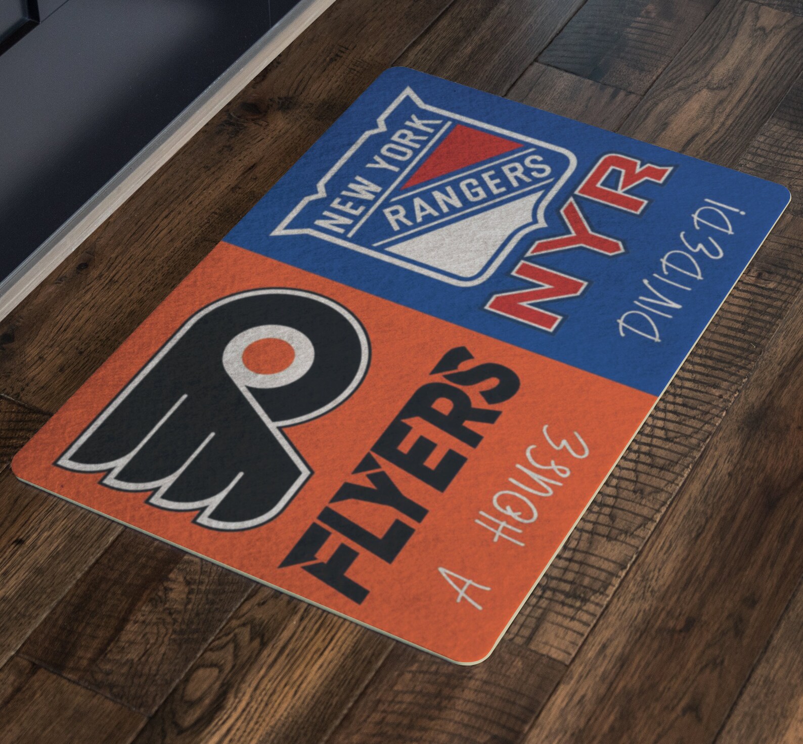 Custom A House Divided Door Mat Etsy