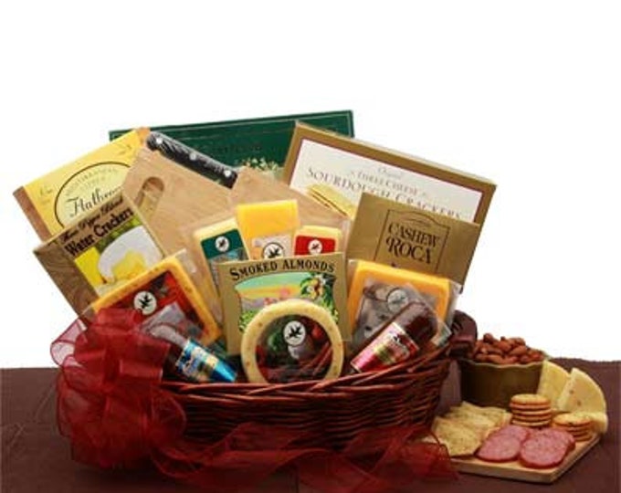 Meat and Cheese Gifts Fancy Favorites Gourmet Gift Basket Meat and Cheese Lover Care Package Meat And Cheese Gift for Him and Her