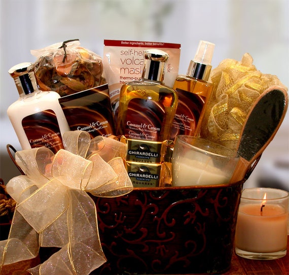 Women's Gift Baskets Spa Gift Basket for Her Sweet Blooms Spa Gift Basket  Mother's Day Gift Baskets deluxe spa products