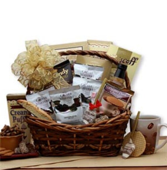 Iced Coffee Gift Basket Ideas  Coffee gift basket, Coffee gift baskets, Coffee  gifts card