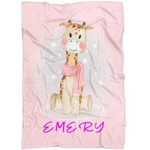 Baby Blankets Custom Baby Blankets Baby Giraffe Blankets Personalized Baby Blankets Baby Shower Gifts