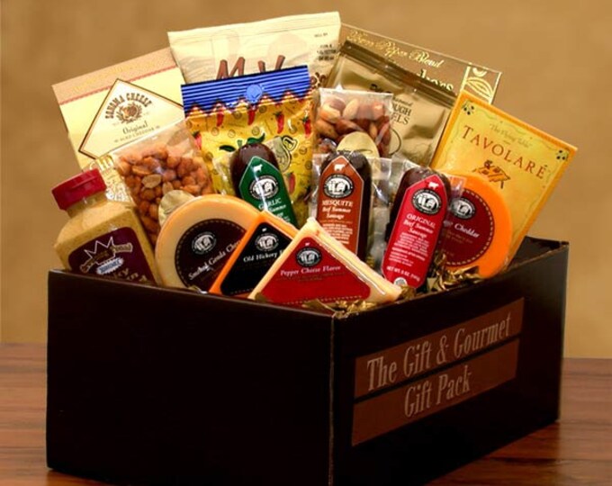 Meat and Cheese Gift Box Savory Selections Gift & Gourmet Gift Pack  Meat and Cheese Lover Care Package Care Package for Him and Her