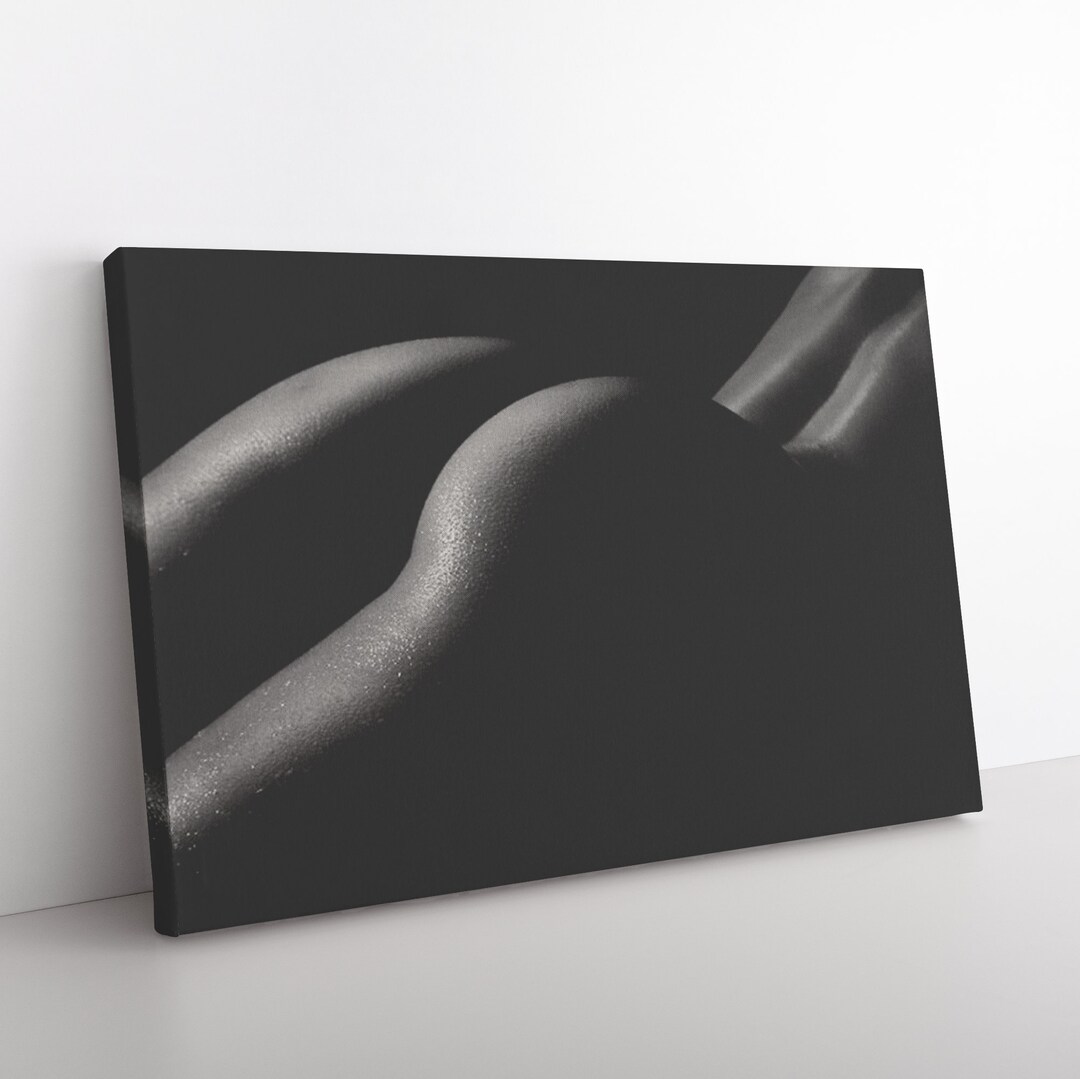 Nude Canvas Art, Woman Erotic Wall Art, Sexy Body Decor, Erotic Art