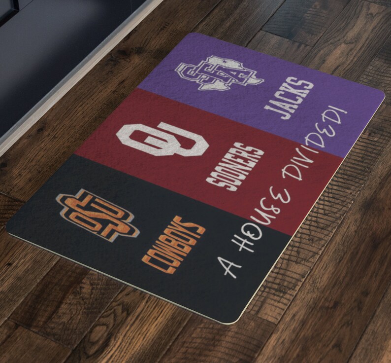 Custom A House Divided Door Mat Etsy