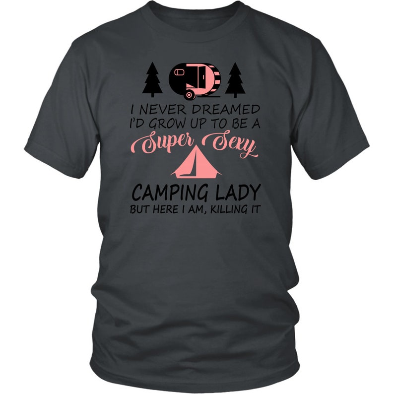 Camping Lady Gift Shirt Funny Women's Gift Shirt Etsy