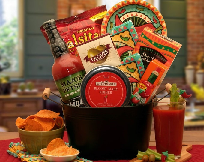 Gourmet Gift Baskets Bloody Mary Mixer Gift Basket Holiday Gift Baskets Corporate Gifts New Homeowner Gifts