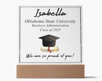 Custom Graduation Gift - Graduation Memory, Personalized Graduation Gift, Class of 2021, Granddaughter Keepsake, Grad Gift for Daughter