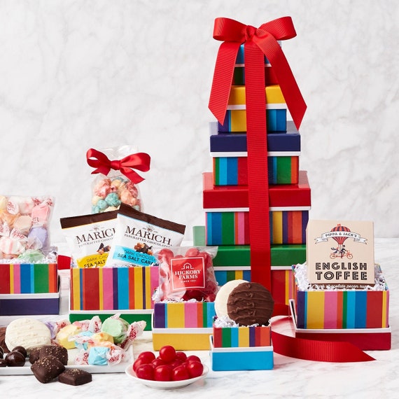 Buy Birthday Gift Baskets / BIRTHDAY BONANZA TOWER of Treats