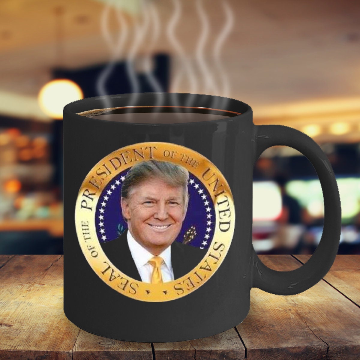 Donald Trump Coffee Mug - 11 Oz Tea Cup Present Ideas For Secretary  Birthday President Conservative Republican