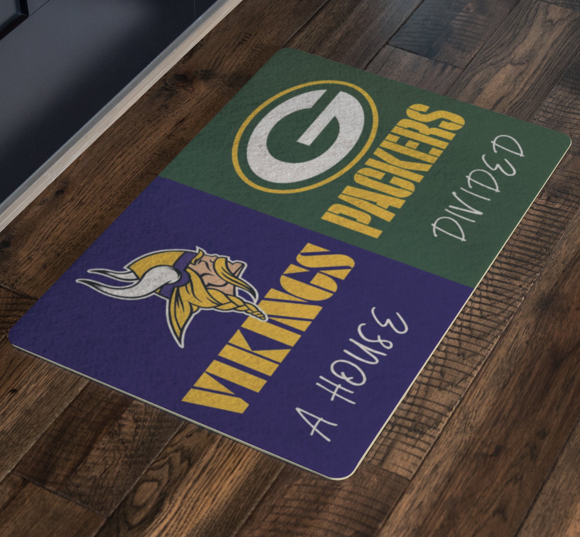 Custom A House Divided Door Mat Etsy